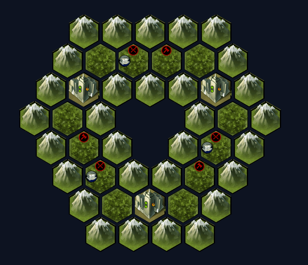 Complex Civilization V visualization screenshot